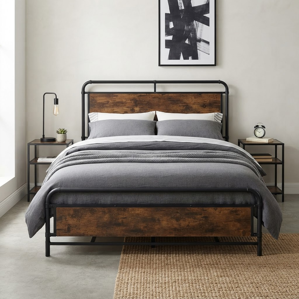 Atlas Industrial Loft Bed